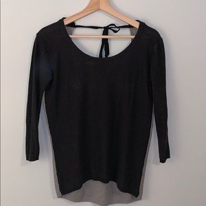 Aritzia Tops - ARITZIA BABATON Colourblock Tie Sweater Aritzia Tops - ARITZIA BABATON Colourblock Tie Sweater